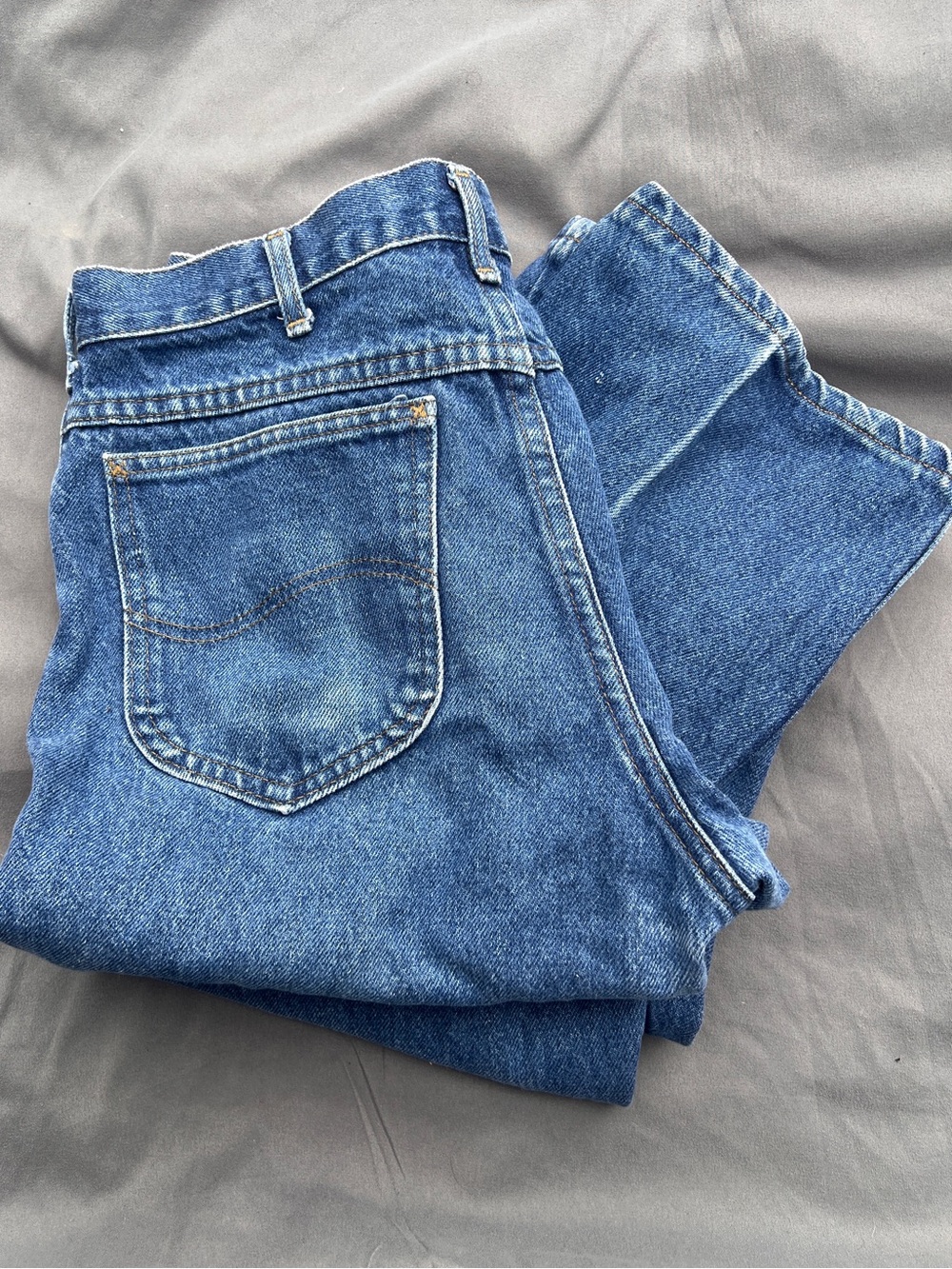 Men’s Classic Lee Blue Denim Jeans 33x34